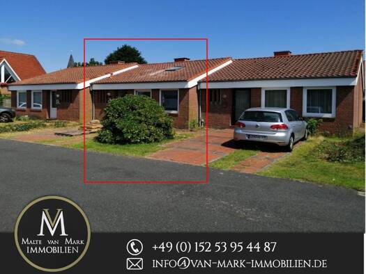 Reihenmittelhaus zum Kauf provisionsfrei 149.000 € 2 Zimmer 56 m² 136 m² Grundstück Weenermoor Weener 26826