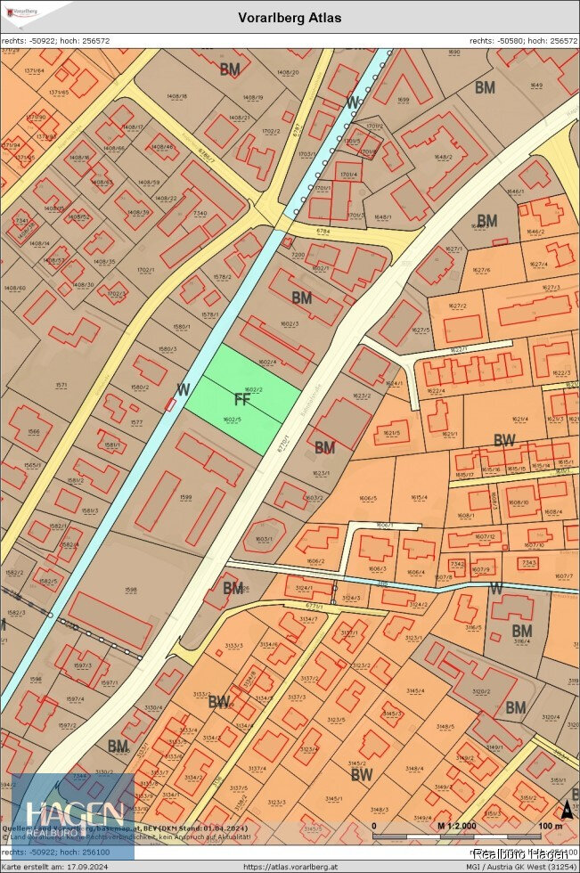 Grundstück zum Kauf 2.125.000 € 2.500 m²<br/>Grundstück Bahnhofstraße Lustenau 6890