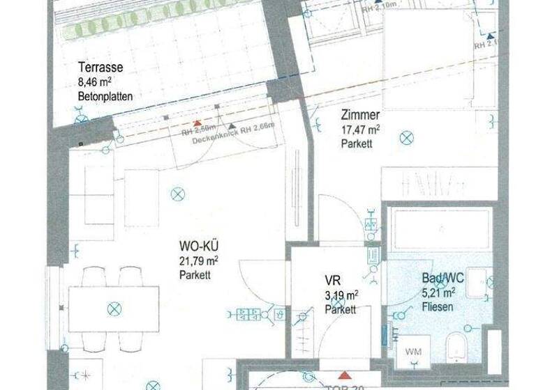 Wohnung zum Kauf - Erstbezug 212.749 € 2 Zimmer 51,9 m² 2. Geschoss Kirchberg am Wagram 3470