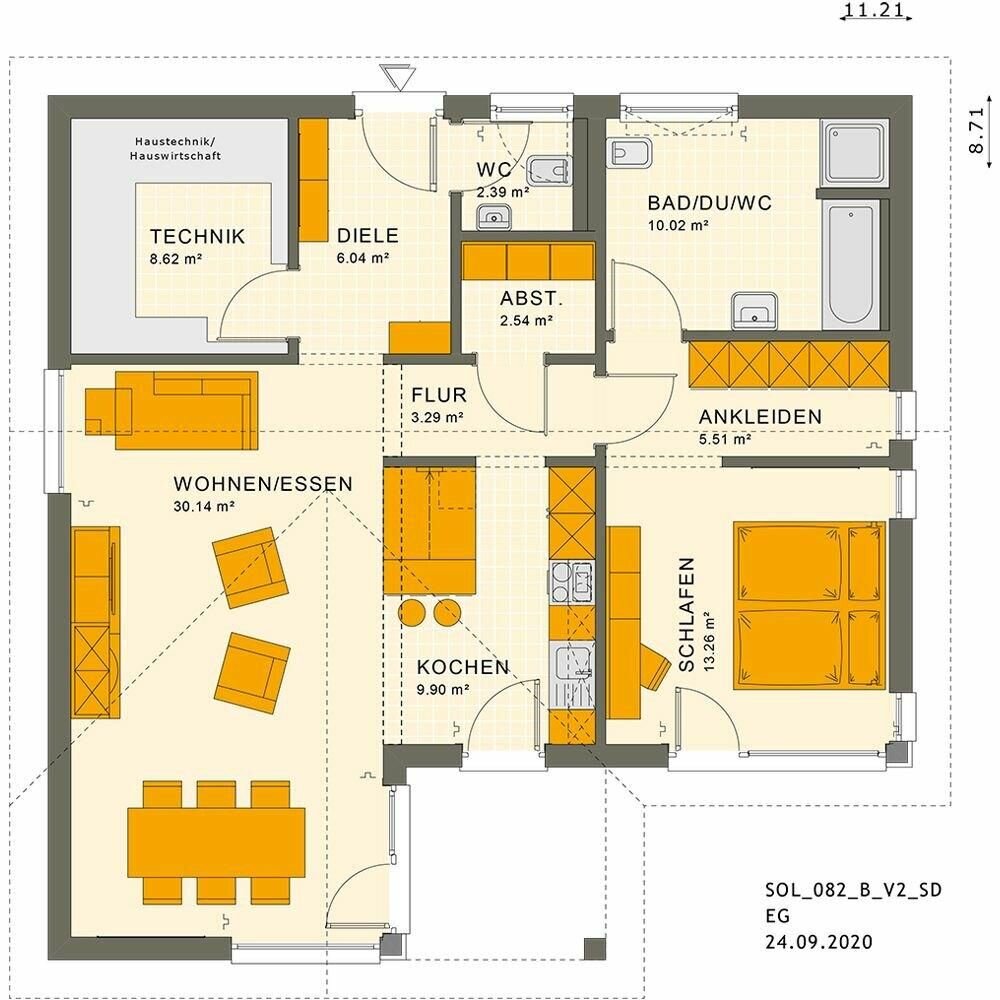 Bungalow zum Kauf provisionsfrei 382.798 € 4 Zimmer 88 m²<br/>Wohnfläche 490 m²<br/>Grundstück 01.01.2026<br/>Verfügbarkeit Niederwallmenach 56357