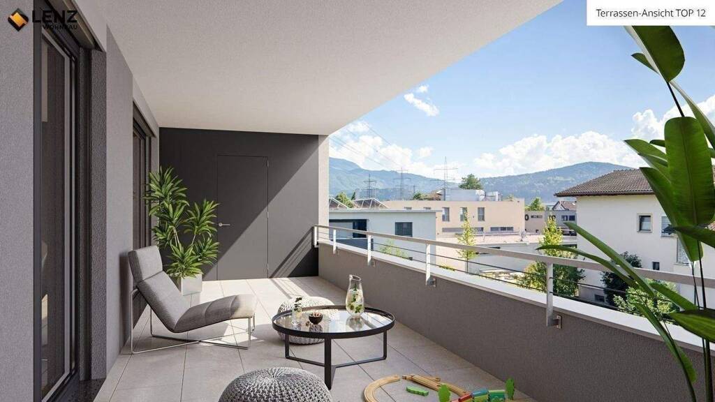 Terrassenwohnung zum Kauf - Erstbezug provisionsfrei 470.000 € 3 Zimmer 72,3 m² 2. Geschoss Korngasse 5 Rankweil 6830