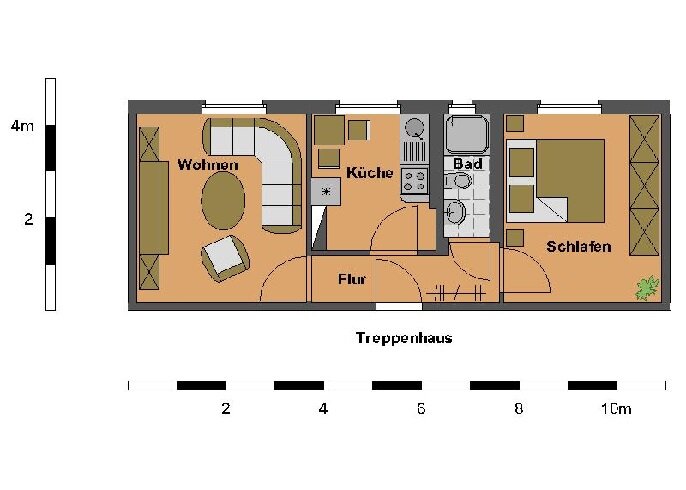 Wohnung zur Miete 301 € 2 Zimmer 43 m²<br/>Wohnfläche 1.<br/>Geschoss 01.03.2025<br/>Verfügbarkeit Seehäuser Weg 46 Oschersleben Oschersleben 39387