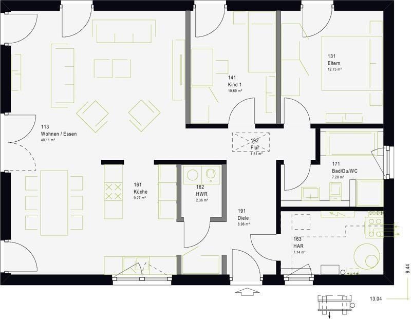 Bungalow zum Kauf provisionsfrei 428.000 € 4 Zimmer 103 m²<br/>Wohnfläche 690 m²<br/>Grundstück March Regen 94209