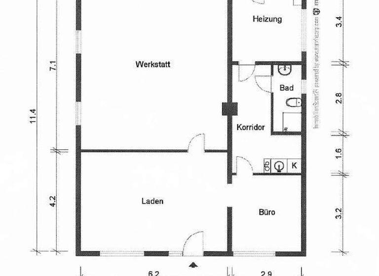 Laden zur Miete provisionsfrei 8 € 4 Zimmer 100 m² Verkaufsfläche Struppener Straße 11 Kleinzschachwitz Dresden 01259