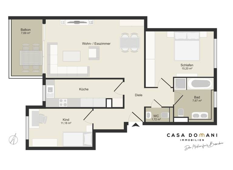 Wohnung zum Kauf 470.000 € 3 Zimmer 85,2 m²<br/>Wohnfläche 01.06.2025<br/>Verfügbarkeit Wiesbaden Wiesbaden 65189