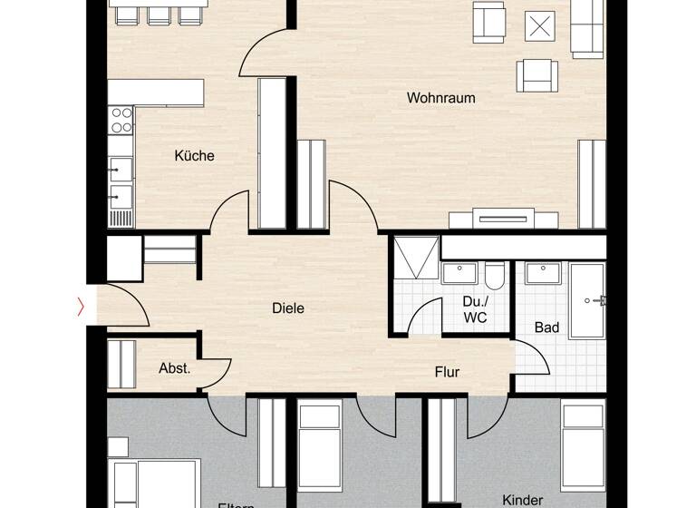 Wohnung zum Kauf 310.000 € 4,5 Zimmer 133 m²<br/>Wohnfläche 4.<br/>Geschoss Eltingen Leonberg 71229