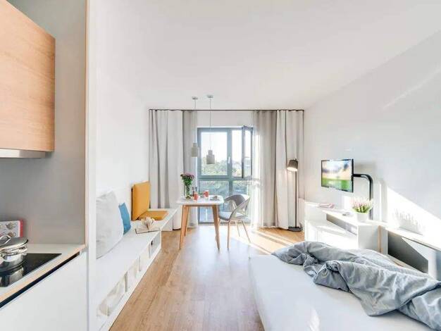 Wohnung zur Miete 1.770 € 1 Zimmer 25 m² frei ab sofort Treskowallee 115 Karlshorst Lichtenberg 10318
