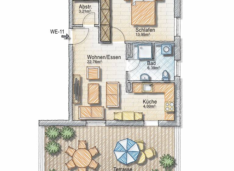 Wohnung zum Kauf 289.000 € 2 Zimmer 62,9 m²<br/>Wohnfläche 2.<br/>Geschoss Neuendettelsau Neuendettelsau 91564