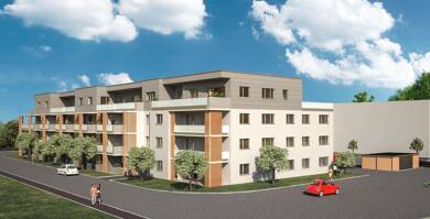 Terrassenwohnung zur Miete - Neubau 538 € 1 Zimmer 45,2 m² 3. Geschoss frei ab sofort Veit Stoß Str. 4 Rehbühl Weiden in der Oberpfalz 92637
