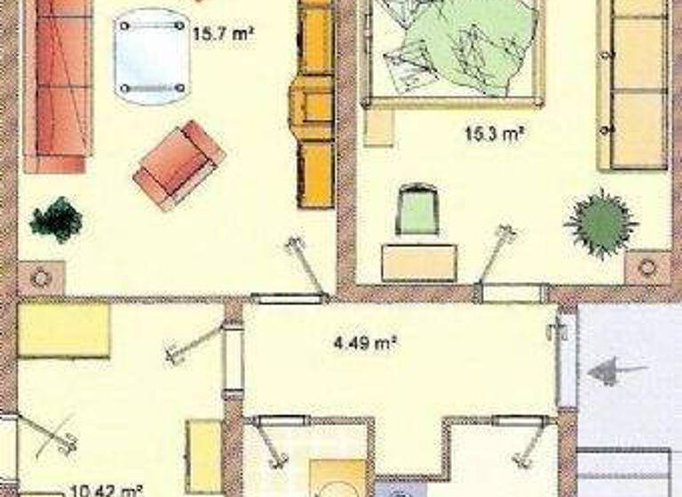 Wohnung zur Miete 420 € 3 Zimmer 58,6 m² 1. Geschoss frei ab sofort Straße der MTS 22 Kemberg 06901