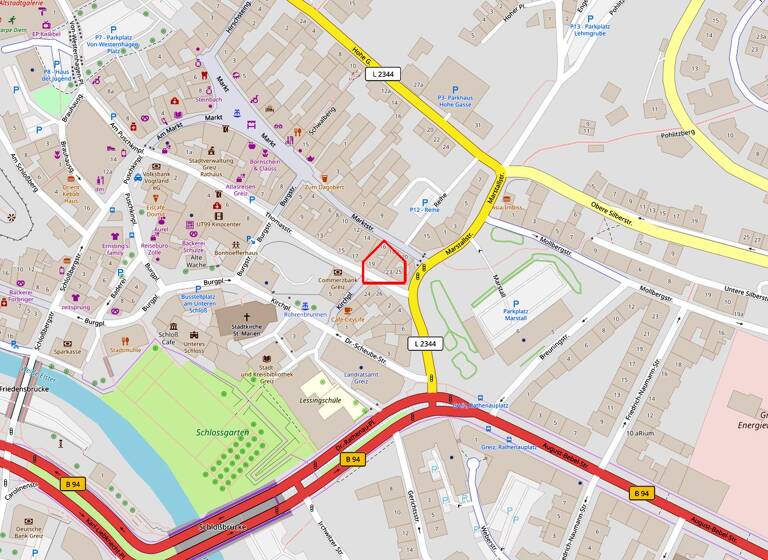 Laden zur Miete provisionsfrei 250 € Thomasstraße 21 Greiz Greiz 07973