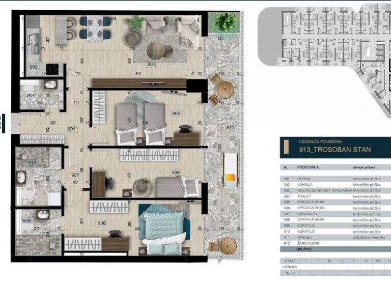 Wohnung zum Kauf 295.000 € 4 Zimmer 103,8 m² 9. Geschoss Bar 85000