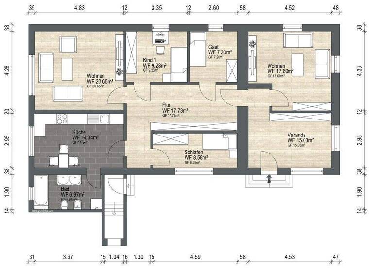 Mehrfamilienhaus zum Kauf 239.000 € 10 Zimmer 210 m² 2.450 m² Grundstück Wartin Casekow / Wartin 16306