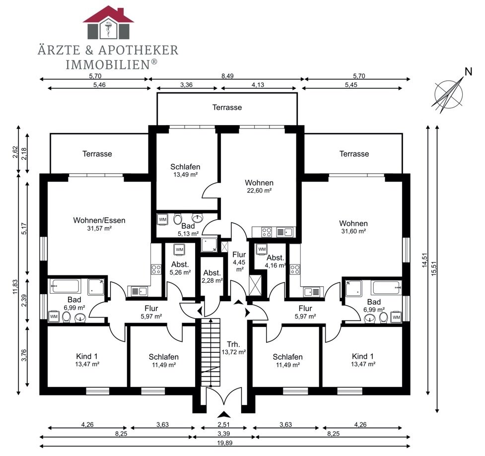 Mehrfamilienhaus zum Kauf 1.660.000 € 21 Zimmer 560 m²<br/>Wohnfläche 1.256 m²<br/>Grundstück Radbruch 21449