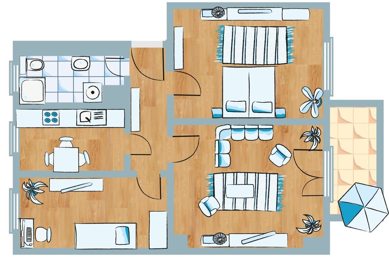 Wohnung zur Miete 439 € 3 Zimmer 60,9 m²<br/>Wohnfläche 1.<br/>Geschoss 01.01.2025<br/>Verfügbarkeit Thüringer Straße 122 Altstadt Brandenburg 14770