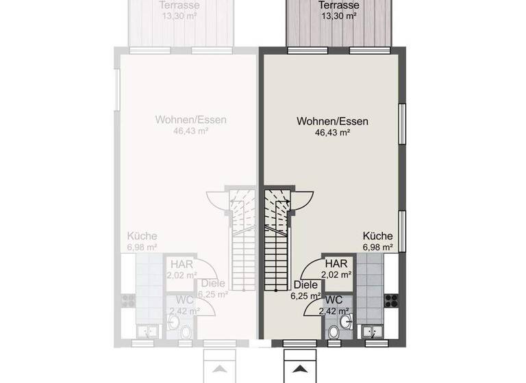 Doppelhaushälfte zum Kauf - Erstbezug provisionsfrei 442.000 € 4 Zimmer 136 m² 273 m² Grundstück Linn Krefeld / Linn 47809