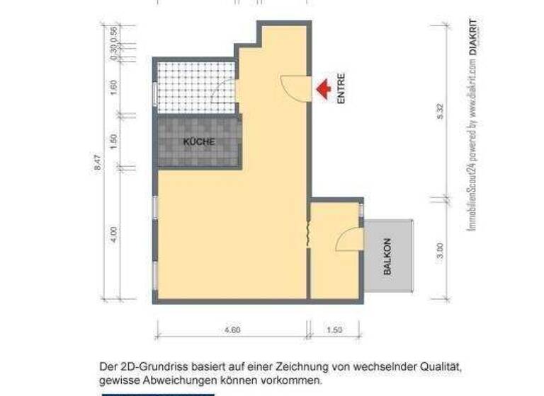 Wohnung zur Miete 279 € 1,5 Zimmer 41 m² 1. Geschoss frei ab 01.03.2026 Reinsdorfer Strasse 42 Südvorstadt Plauen 08523