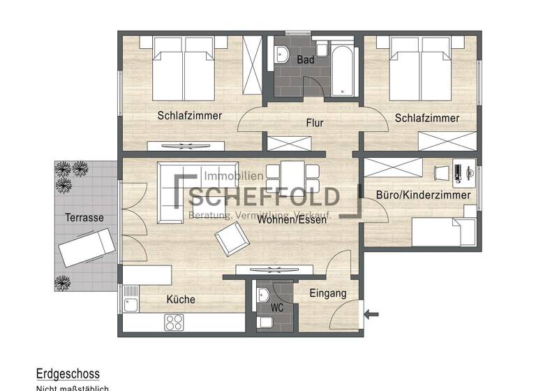 Wohnung zum Kauf 277.500 € 4,5 Zimmer 98,5 m²<br/>Wohnfläche EG<br/>Geschoss Allmendingen Allmendingen 89604
