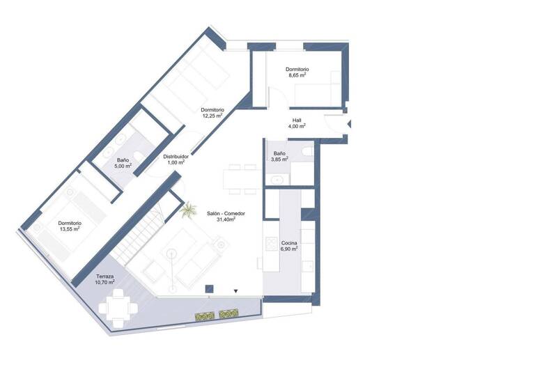 Penthouse zum Kauf 1.795.000 € 4 Zimmer 192 m² 5. Geschoss Palma 07014