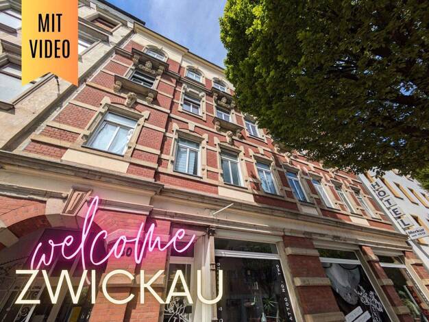 Wohnung zur Miete 520 € 3 Zimmer 86,9 m² 2. Geschoss Bahnhofstr. 60 Bahnhofsvorstadt Zwickau 08056