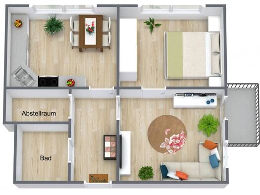 Wohnung zur Miete 397 € 2 Zimmer 49,7 m² 3. Geschoss frei ab sofort Lungwitzer Straße 45 Hohenstein-Ernstthal Hohenstein-Ernstthal 09337