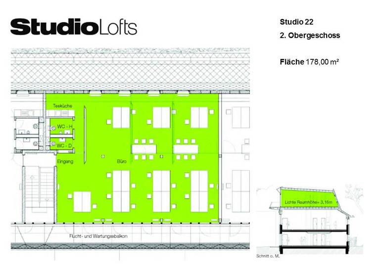 Bürofläche zur Miete provisionsfrei 3.382 € 178 m² Bürofläche Borsteler Bogen 27 C Groß Borstel Hamburg 22453