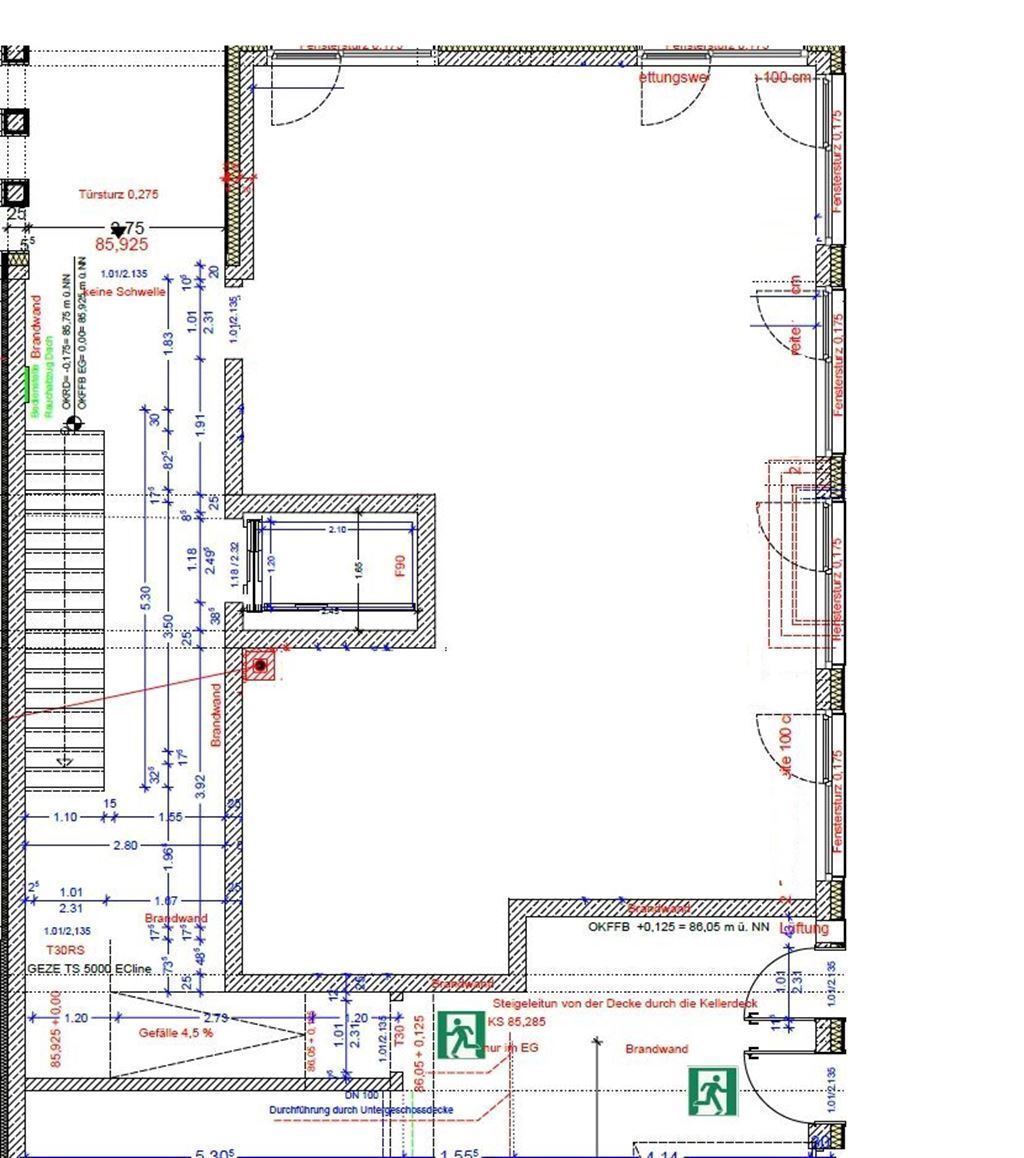 Büro-/Praxisfläche zur Miete 1.560 € 78 m²<br/>Bürofläche Kaiserstraße 173 Funkenburg Dortmund 44143