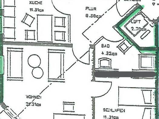 Wohnung zur Miete 600 € 2 Zimmer 60 m² 4. Geschoss Volkmarsdorf Leipzig 04315