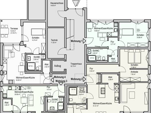 Wohnung zur Miete 580 € 2 Zimmer 51,8 m² EG Starenweg 4 Dombühl Dombühl 91601
