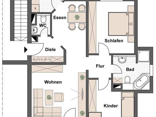 Wohnung zur Miete 680 € 3 Zimmer 85 m² 1. Geschoss frei ab 01.10.2026 Nordstraße 22 Neuendettelsau Neuendettelsau 91564
