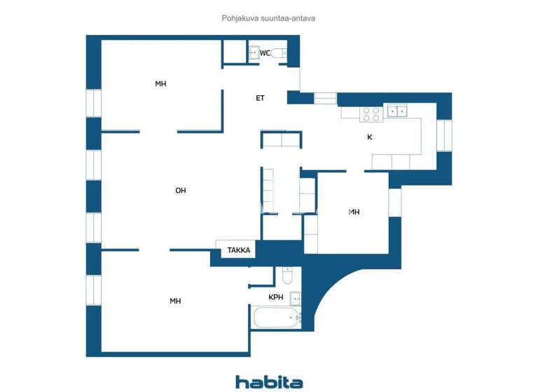 Studio zum Kauf 246.000 € 4 Zimmer 95 m² 5. Geschoss Isokatu 19 Oulu 90100