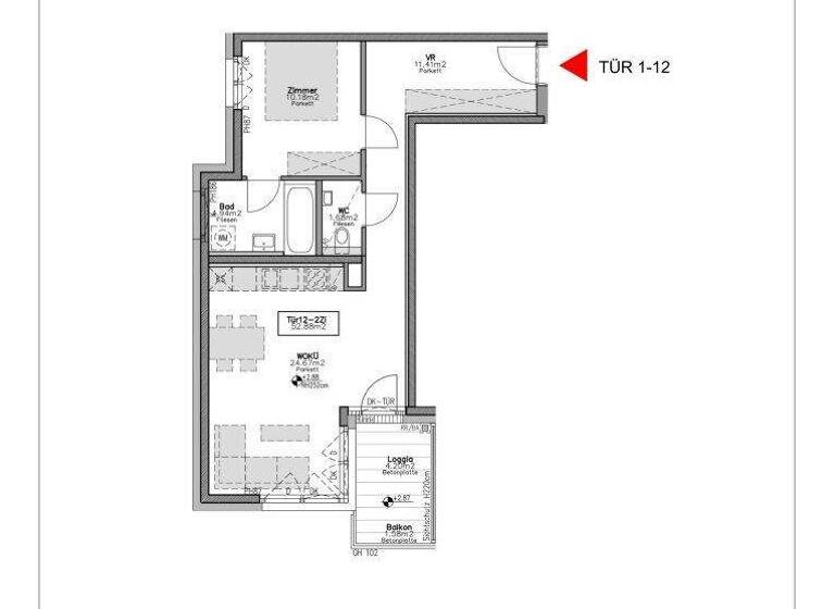 Wohnung zum Kauf - Erstbezug 497.700 € 2 Zimmer 52,9 m² EG Auhofstraße Wien 1130