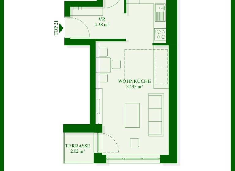 Studio zum Kauf - Erstbezug 188.073 € 1 Zimmer 32,8 m² 2. Geschoss Leopoldigasse Wien 1230