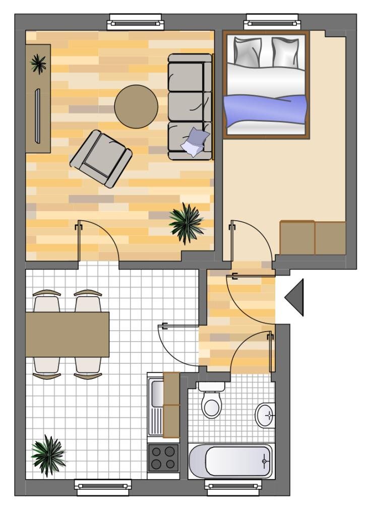 Wohnung zur Miete 339 € 2 Zimmer 39,7 m²<br/>Wohnfläche 1.<br/>Geschoss 24.01.2025<br/>Verfügbarkeit Reidemeisterstraße 2 Rauherfeld Menden 58706