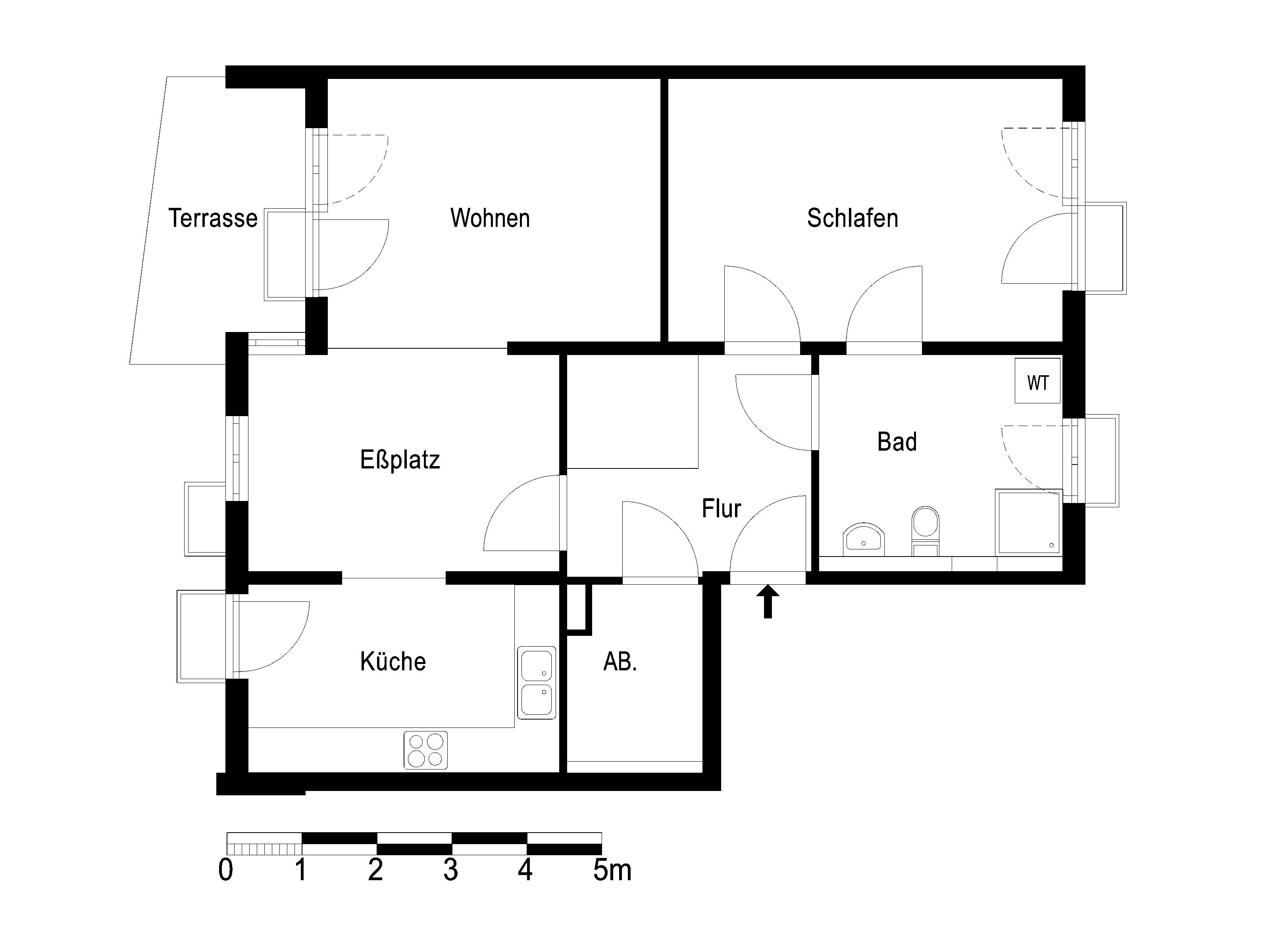 Wohnung zur Miete nur mit Wohnberechtigungsschein 643 € 2 Zimmer 74,4 m²<br/>Wohnfläche EG<br/>Geschoss 01.02.2025<br/>Verfügbarkeit Münchehagenstraße 53 Karow Berlin 13125