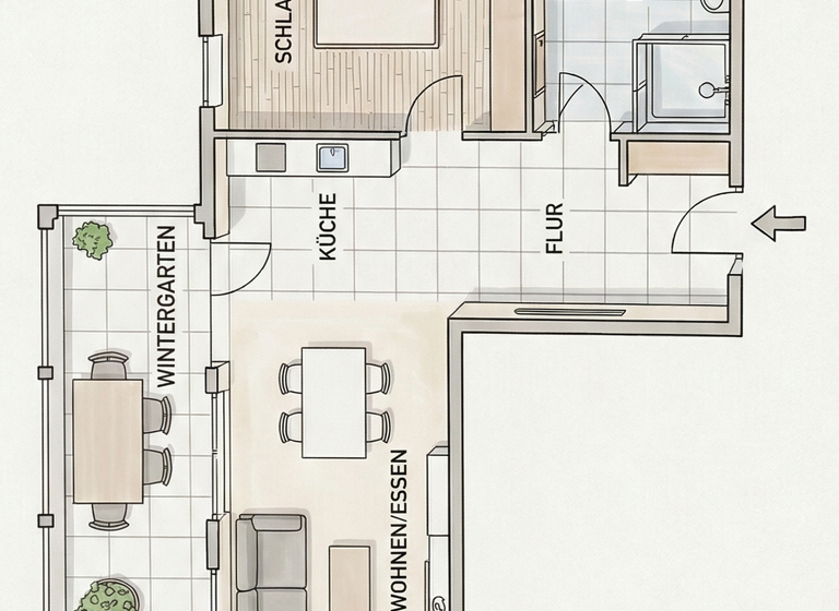 Wohnung zum Kauf 290.000 € 2 Zimmer 56,9 m² EG Maxim-Gorki-Straße 55 Ostseebad Heringsdorf Heringsdorf 17424