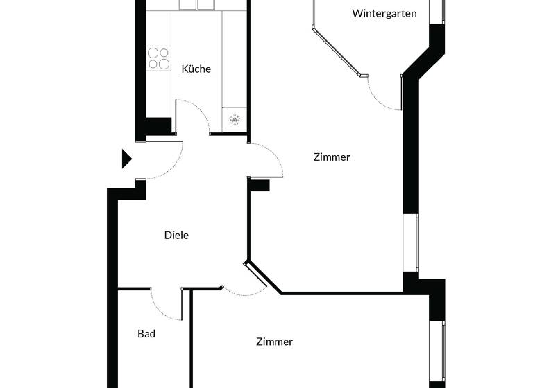 Wohnung zum Kauf provisionsfrei 258.400 € 2 Zimmer 70 m²<br/>Wohnfläche EG<br/>Geschoss Halensee Berlin 10709