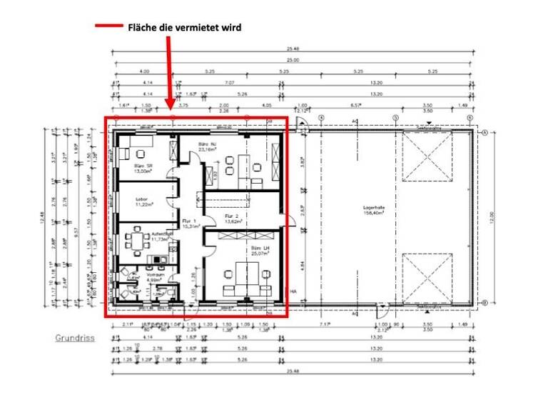 Bürofläche zur Miete 985 € 1 m² Bürofläche Sedelsberg Saterland / Sedelsberg 26683