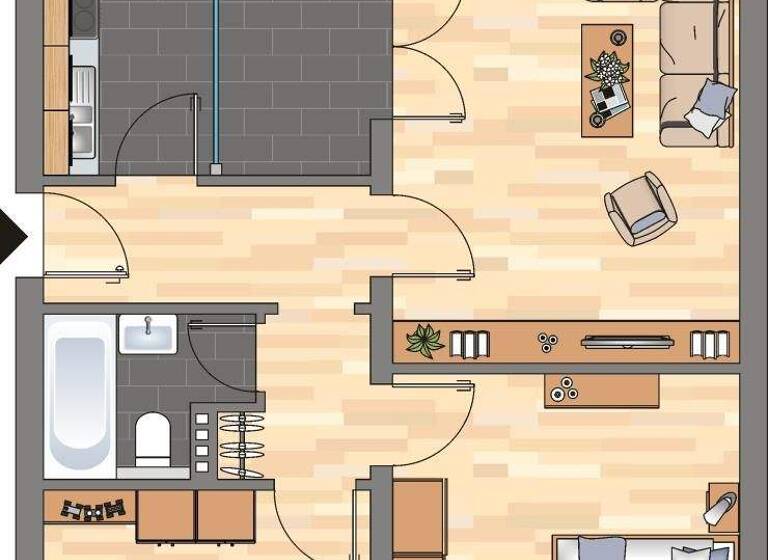 Wohnung zur Miete 683 € 3 Zimmer 70,9 m² 2. Geschoss frei ab 09.03.2026 Emil-Nolde-Straße 13 Nadorst Oldenburg 26127