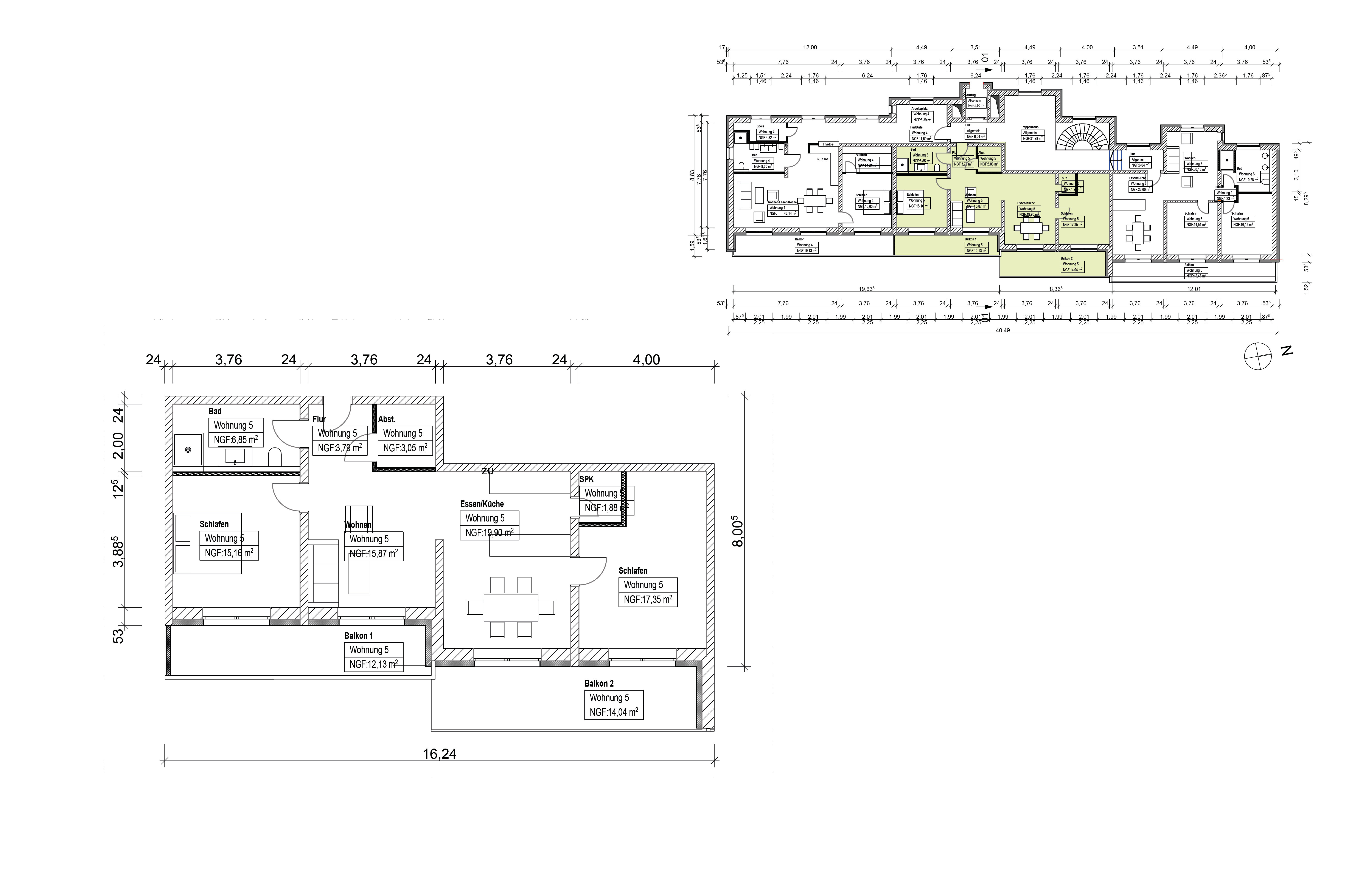 Wohnung zum Kauf 352.000 € 3 Zimmer 87 m²<br/>Wohnfläche 2.<br/>Geschoss Dietershan Fulda 36039