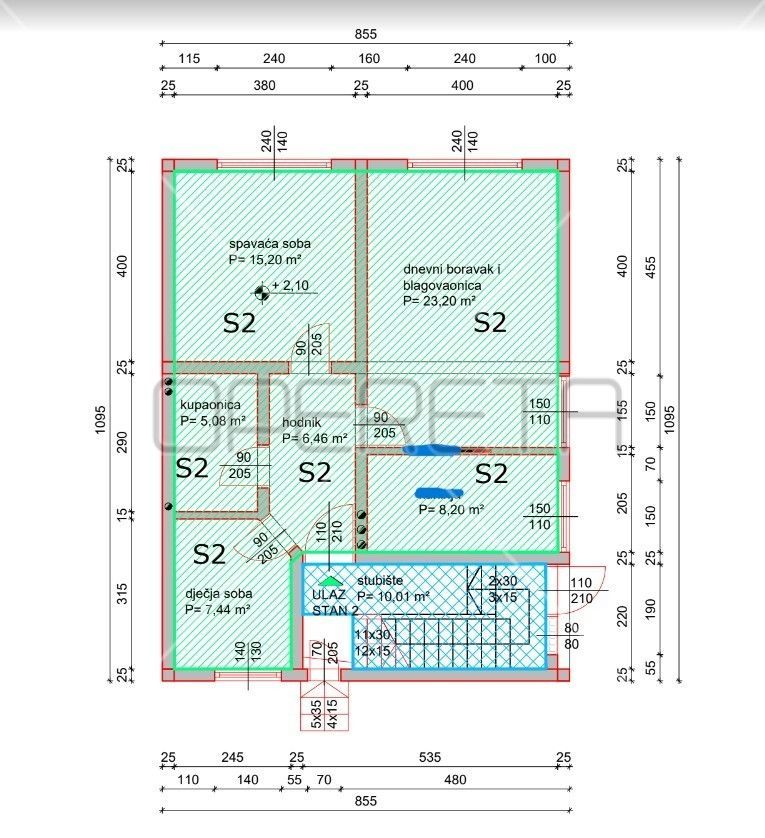 Wohnung zum Kauf 253.000 € 2 Zimmer 66 m²<br/>Wohnfläche Fallerovo setaliste Stara Tresnjevka