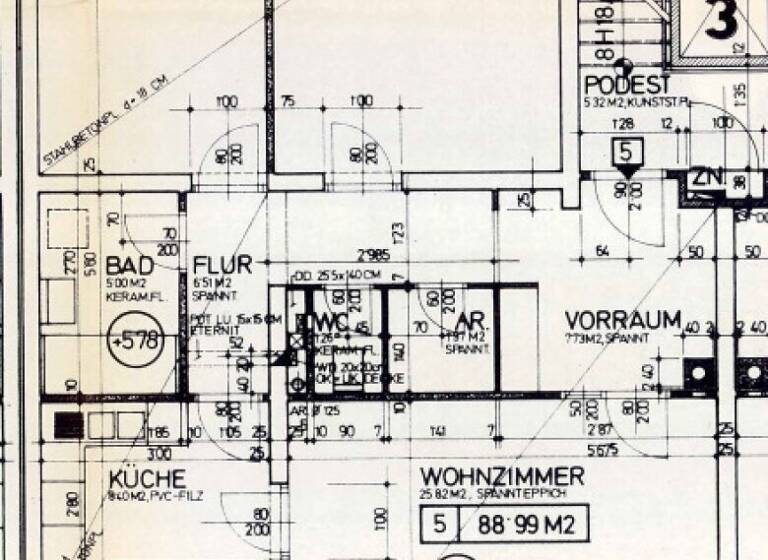 Wohnung zur Miete 380 € 3 Zimmer 89 m² 3. Geschoss Goethestraße 16 Bruck an der Mur 8600