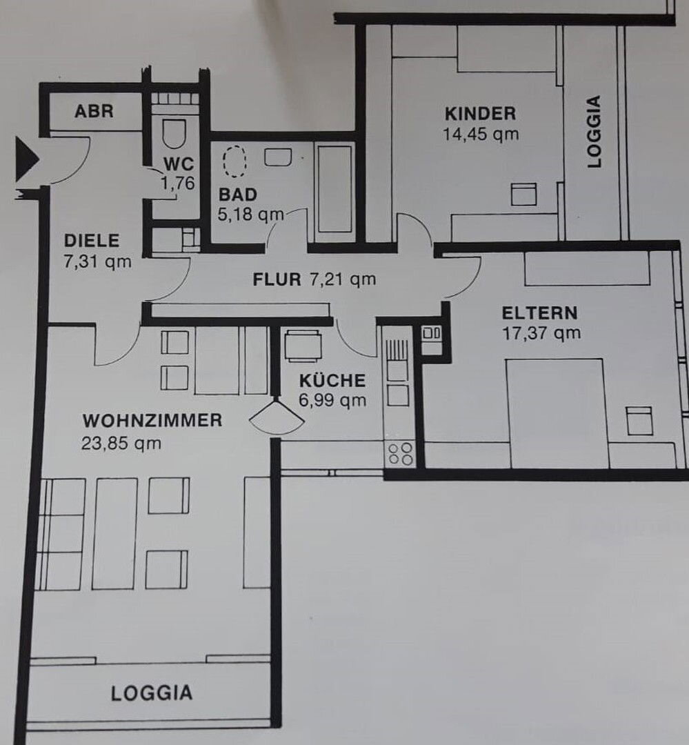 Wohnung zum Kauf provisionsfrei 449.000 € 3 Zimmer 88,2 m²<br/>Wohnfläche 5.<br/>Geschoss Unterpfaffenhofen Germering 82110