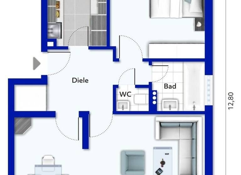 Wohnung zum Kauf 149.000 € 2 Zimmer 76 m²<br/>Wohnfläche Stadtmitte Mönchengladbach 41061