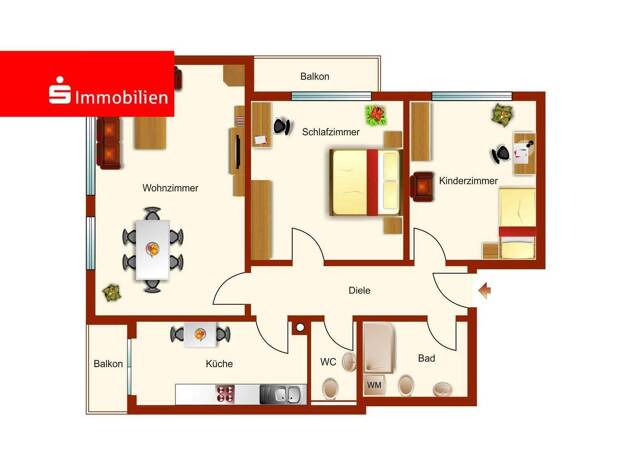 Wohnung zum Kauf 259.000 € 3 Zimmer 97 m² 8. Geschoss frei ab 01.07.2026 Herderweg 2 Hanau 63454
