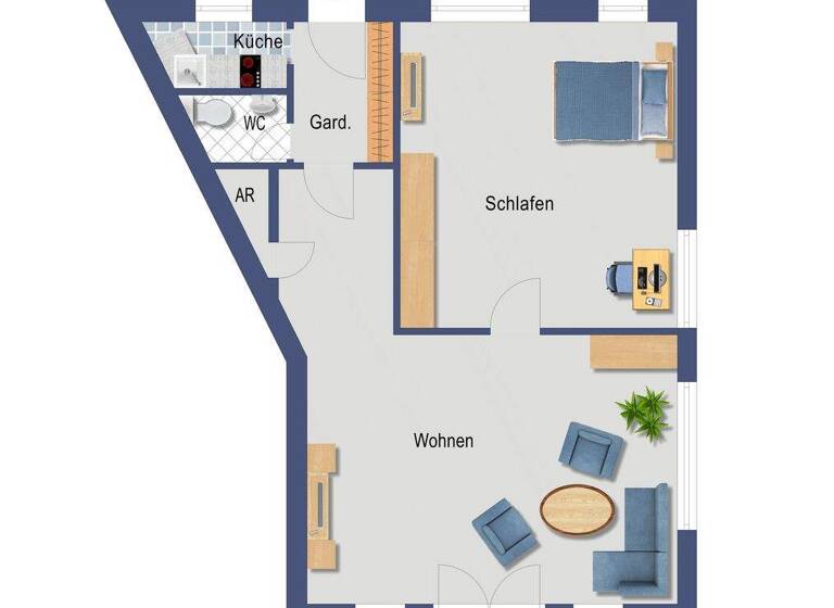 Wohnung zum Kauf 195.000 € 2 Zimmer 76,4 m² Greven 48268