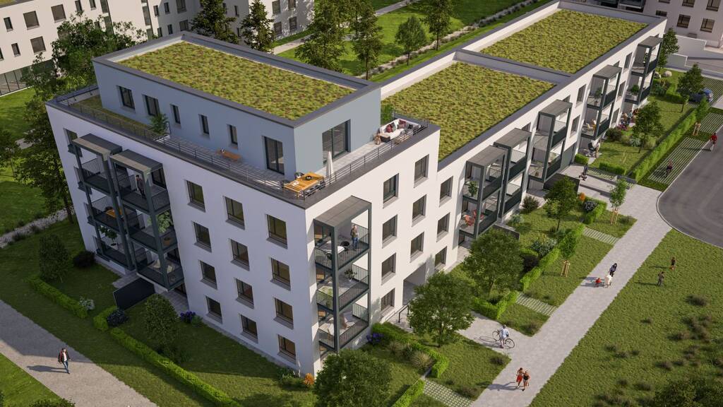 Wohnung zum Kauf - Neubau 355.600 € 2 Zimmer 60,5 m² 1. Geschoss Geschwister-Scholl-Straße 18 Herzo Base Herzogenaurach 91074