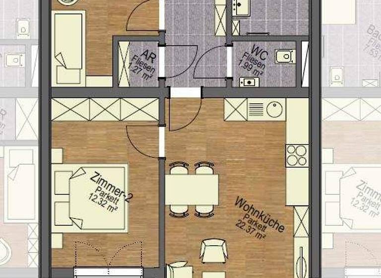 Wohnung zum Kauf - Erstbezug 229.990 € 3 Zimmer 63 m² 1. Geschoss Bad Gams 8524