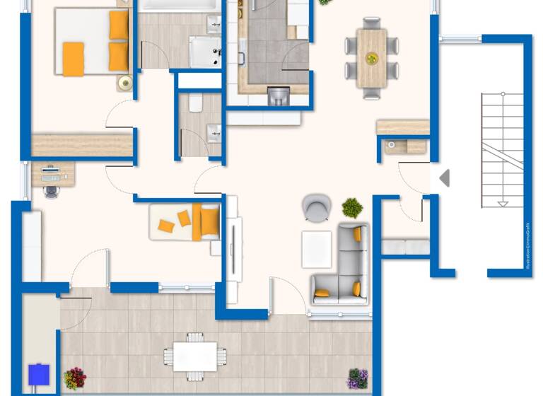 Wohnung zum Kauf 310.500 € 3,5 Zimmer 90 m²<br/>Wohnfläche Grafenberg 72661