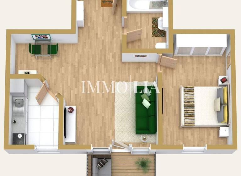 Wohnung zur Miete 464 € 2 Zimmer 51 m² 2. Geschoss Suhl 98529